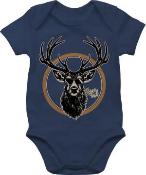 Shirtracer Shirtbody Cooler Hirsch Hirschgeweih Jäger Mode für Oktoberfest Baby Outfit
