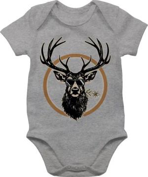 Shirtracer Shirtbody Cooler Hirsch Hirschgeweih Jäger Mode für Oktoberfest Baby Outfit
