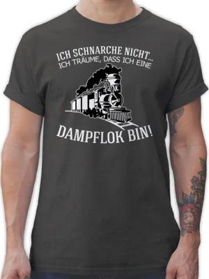 Shirtracer T-Shirt Ich schnarche nicht Ich träume dass ich eine Dampflok bin - Geschenk L Hobby Outfit