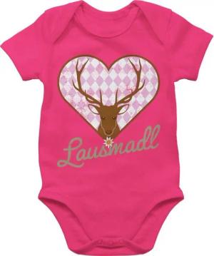 Shirtracer Shirtbody Lausmadl Hirsch Mode für Oktoberfest Baby Outfit