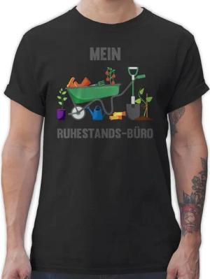 Shirtracer T-Shirt Mein Ruhestands-Büro - Garten Gartenarbeit Gärtnern Hobby Outfit