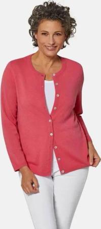 GOLDNER Strickjacke Kaschmirstrickjacke mit Rundhalsausschnitt
