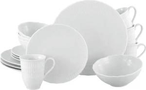CreaTable Kombiservice Sofia weiß Porzellan 16 tlg.