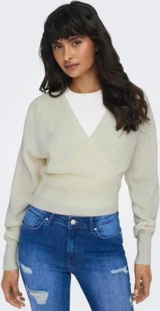 ONLY V-Ausschnitt-Pullover ONLELINA LS V-NECK PULLOVER EX KNT