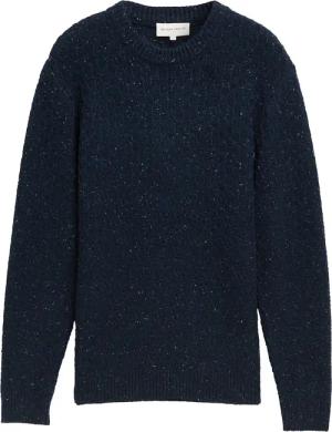 TOM TAILOR Herren Strickpullover mit Struktur, blau, Meliert, Gr. XXXL