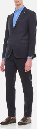 Tagliatore - Cotton Dress Suit - Größe 46 - blau
