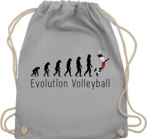 Shirtracer Turnbeutel Volleyball Evolution, Evolution Outfit