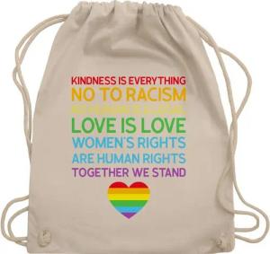 Shirtracer Turnbeutel Together We Stand – Pride, LGBT Kleidung