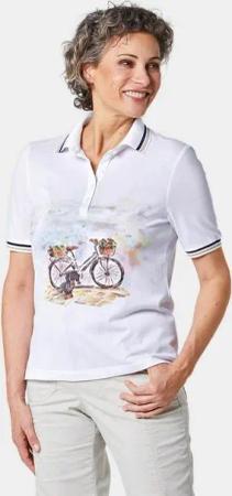GOLDNER Poloshirt Poloshirt mit Frontmotiv