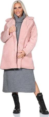 Aurela Damenmode Kurzmantel Boucle Damen Mantel Übergangsmantel Boucle Jacke lässig & modern, vielseitig kombinierbar