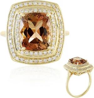 Cavill Diamantring Oregon-Sonnenstein-Goldring (AMAYANI) (1-tlg)