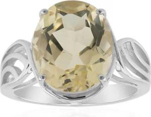 Cavill Silberring Mexikanischer Sonnenstein 4,2ct Silber Ring, schickes ovales Design (1-tlg)