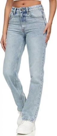 REPUBLIX Loose-fit-Jeans Madeline Damen Mid Waist Loose-fit Denim Jeans Basic