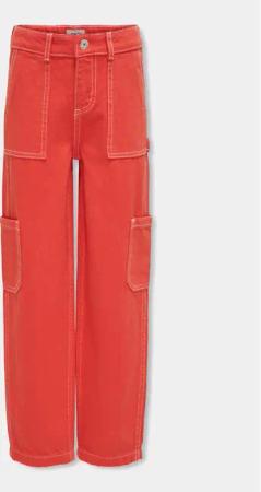 Kids ONLY Stoffhose Vilje 15316877 Rot Straight Fit