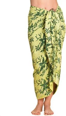 PANASIAM Pareo Sarong Wachsbatik auch in großen Größen als Strandtuch oder, Strandkleid tragbar Bikini Cover-up Tuch für den Strand Wrap Überwurf