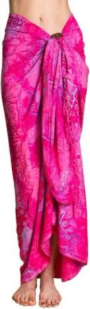 PANASIAM Pareo Sarong Wachsbatik auch in großen Größen als Strandtuch oder, Strandkleid tragbar Bikini Cover-up Tuch für den Strand Wrap Überwurf