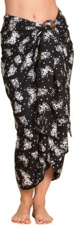PANASIAM Pareo Sarong Wachsbatik auch in großen Größen als Strandtuch oder, Strandkleid tragbar Bikini Cover-up Tuch für den Strand Wrap Überwurf