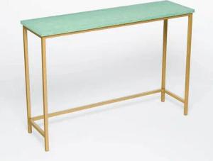 MAGNA Atelier Konsolentisch MONTE CARLO aus recycelten Glasscherben, Sideboard, Konsole mit Metallgestell, 110x32x70cm