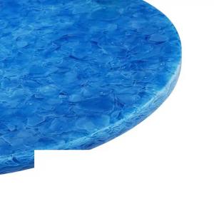 MAGNA Atelier Couchtisch ROM aus GESCHMOLZENEN GLASFLASCHEN, Sofatisch, Wohnzimmertisch, nachhaltig, 78x40cm - 98x40cm