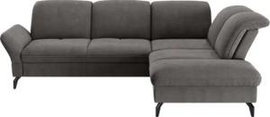 sit&more Ecksofa Leandro L-Form, Wahlweise mit Bett-, Kopfteil - und Armlehnfunktion, sowie Stauraum