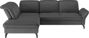 sit&more Ecksofa Leandro L-Form, Wahlweise mit Bett-, Kopfteil - und Armlehnfunktion, sowie Stauraum