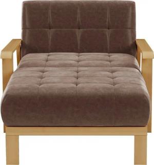 sit&more Recamiere Billund, Armlehnen aus eichefarbigem Buchenholz, verschiedene Bezüge und Farben