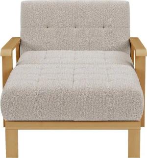 sit&more Recamiere Billund, Armlehnen aus eichefarbigem Buchenholz, verschiedene Bezüge und Farben