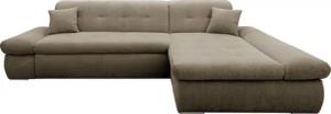 DOMO collection Ecksofa Moric Luxus - B/T/H 300/172/80 cm, XXL-Format, L-Form, 140kg Belastung/Sitz, in Cord, Chenille, Kunstleder
