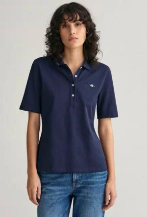 Gant Poloshirt SLIM SHIELD KA PIQUE POLO mit grafischer Logostickerei auf der Brust