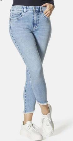 STOOKER WOMEN 5-Pocket-Jeans Rio Fringe Skinny Fit Skinny Fit Casual Clean Wash Denim Jeans Magic Shape Effekt für Damen