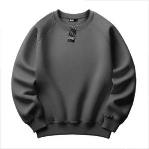RMK Rundhalspullover Damen Pulli Pullover Hoodie Oversize Loose Fit Basic Einfarbig in Unifarbe
