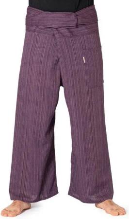 PANASIAM Wellnesshose Thai Fischerhose Lini bequeme Unisex Wickelhose aus Baumwolle als Yogahose Freizeithose Relaxhose loose fit
