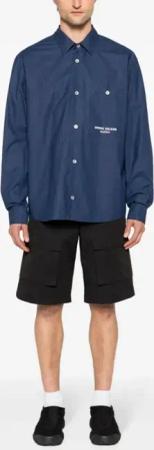 Stone Island - Stripe-Detail Shirt Jacket - Größe XXL - blau