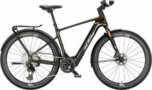 KTM MACINA SPORT SX PRIME, 12 Gang Kettenschaltung, Herrenfahrrad, Diamant, Modell 2024, 28 Zoll 46 cm transparent gold (grey+gold)