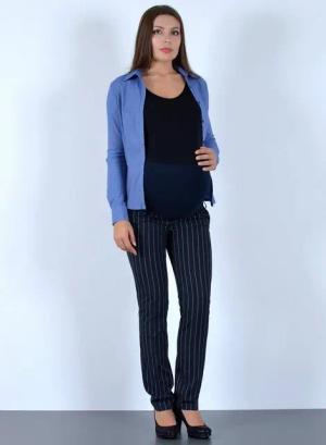 ESRA Umstandshose J490 Umstandsmode Hose Damen Stretch Schwangerschaftshose elastischer Bund