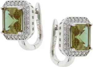 Golders Paar Ohrhänger Ohrringe aus 925 Silber (Set, 2-tlg., mit Sultanit), Sterlingsilber Schmuck für Damen