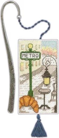Le Bonheur des Dames Kreativset Le Bonheur des Dames Lesezeichen Kreuzstich Stickpackung "Paris Metro, (embroidery kit by Marussia)