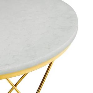 MAGNA Atelier Beistelltisch PARIS aus recycelten Glassflaschen, Coffee Table, nachhaltig, Made in Germany, 52x66cm
