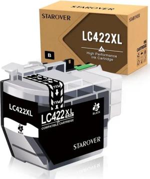 STAROVER 1 Schwarz Druckerpatrone ersetzt für Brother LC422 XL LC 422XL Tintenpatrone (Brother MFC-J 5340 DW MFC-J 5340 DWE Ecopro MEC-J 6590 DW MFC-J 6940 DW, MFC-J 5345 DW MFC-J 5740 DW MFC-J 6540 DW MFC-J 6540 DWE)
