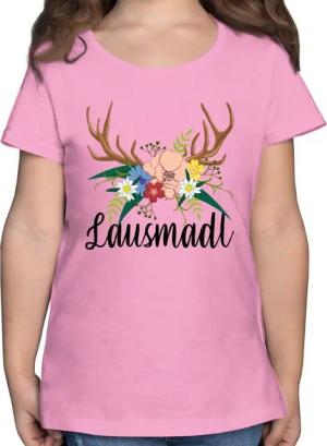 Shirtracer T-Shirt Lausmadl - schwarz Mode für Oktoberfest Kinder Outfit
