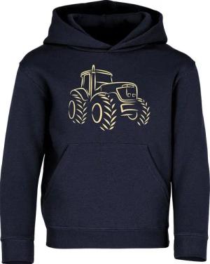 Baddery Kapuzenpullover Kinder Hoodie: "Traktor" - Trecker - Bauernhof Pulli, hochwertiger Siebdruck