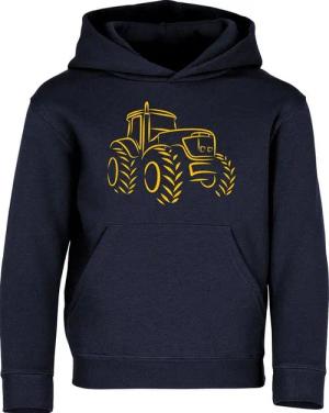 Baddery Kapuzenpullover Kinder Hoodie: "Traktor" - Trecker - Bauernhof Pulli, hochwertiger Siebdruck
