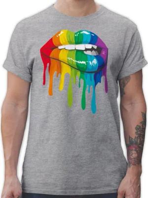 Shirtracer T-Shirt Lippen LGBT & LGBTQ LGBT Kleidung