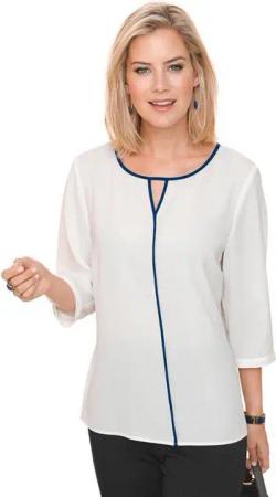 GOLDNER Klassische Bluse Kurzgröße:
