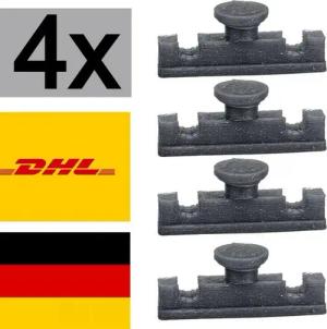 TronicXL Gardinengleiter 4x Ersatzteil für IKEA Kvartal Paneelwagen Rollenhalter Laufleiste, (4-St)