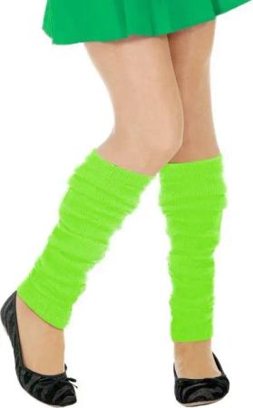 Metamorph Kostüm Beinwärmer neon-grün, Schöne Stulpen für Sport-Outfits, Festivals und 80er Jahre Kostüme