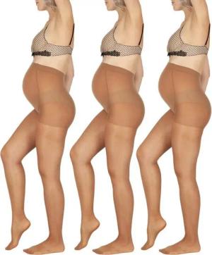 BANANALU Umstandsstrumpfhose für Schwangere Umstandsstrumpfhose für werdende Mütter Umstandsmode 40 DEN (3 St)