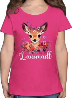 Shirtracer T-Shirt Lausmadl Lausmadel Lausdrindl Lausmädchen Mode für Oktoberfest Kinder Outfit