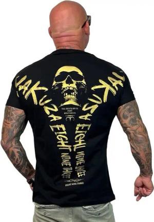 YAKUZA T-Shirt VIP Skull Tree mit goldenem Metallic-Print