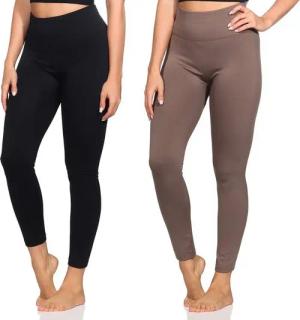 Aurela Damenmode Thermoleggings Damenleggings leicht angeraute Thermoleggings Skiunterwäsche (1-tlg) mit hohem Komfortbund (Wabenbund)
